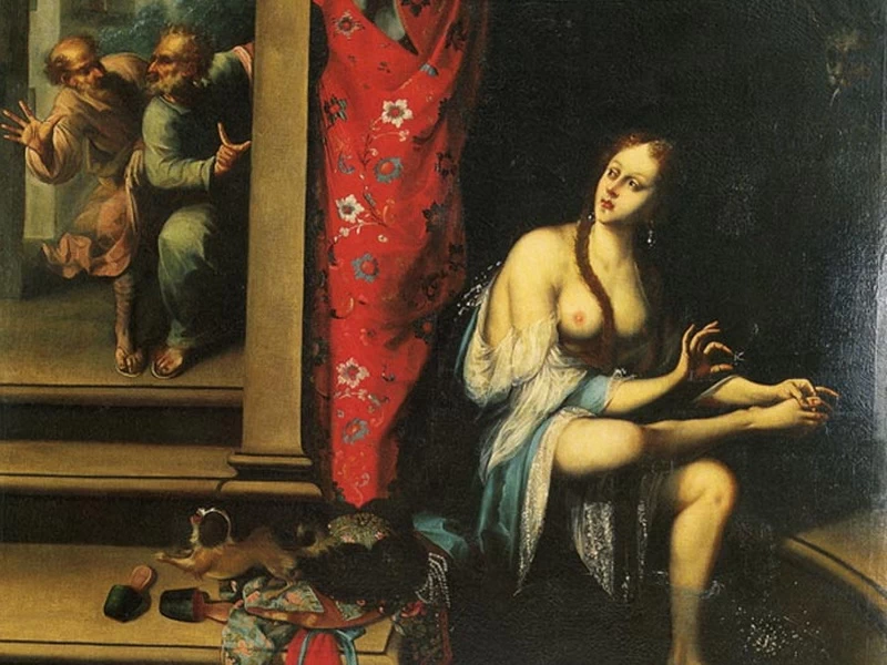 1644-Pedro Camacho Felizes de Alisén - Susanna in bagno - Lorca, Casa Guevara